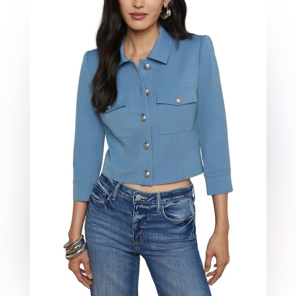 L’agence Kumi Cropped Fitted Jacket/Size 4